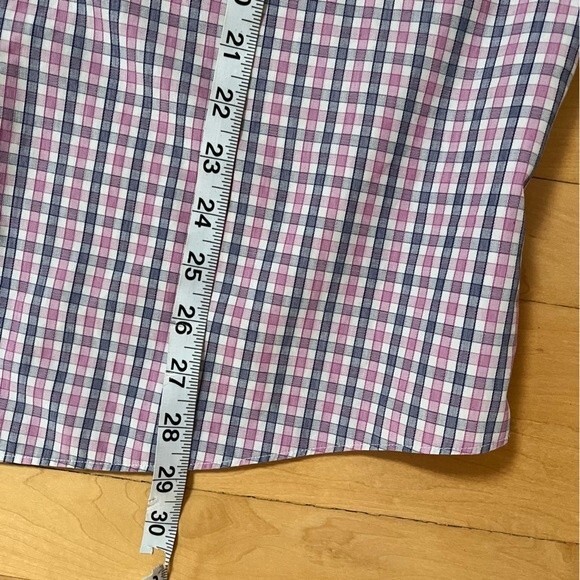 Untuckit Wrinkle-Free Dolcetto Shirt Pink Blue & White Check  XXL - Picture 12 of 15